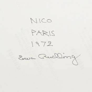 Nico, Paris, 1972.