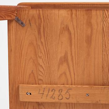 Axel Einar Hjorth, a stained pine 'Wärmdö' side table, Nordiska Kompaniet, Sweden 1930s.