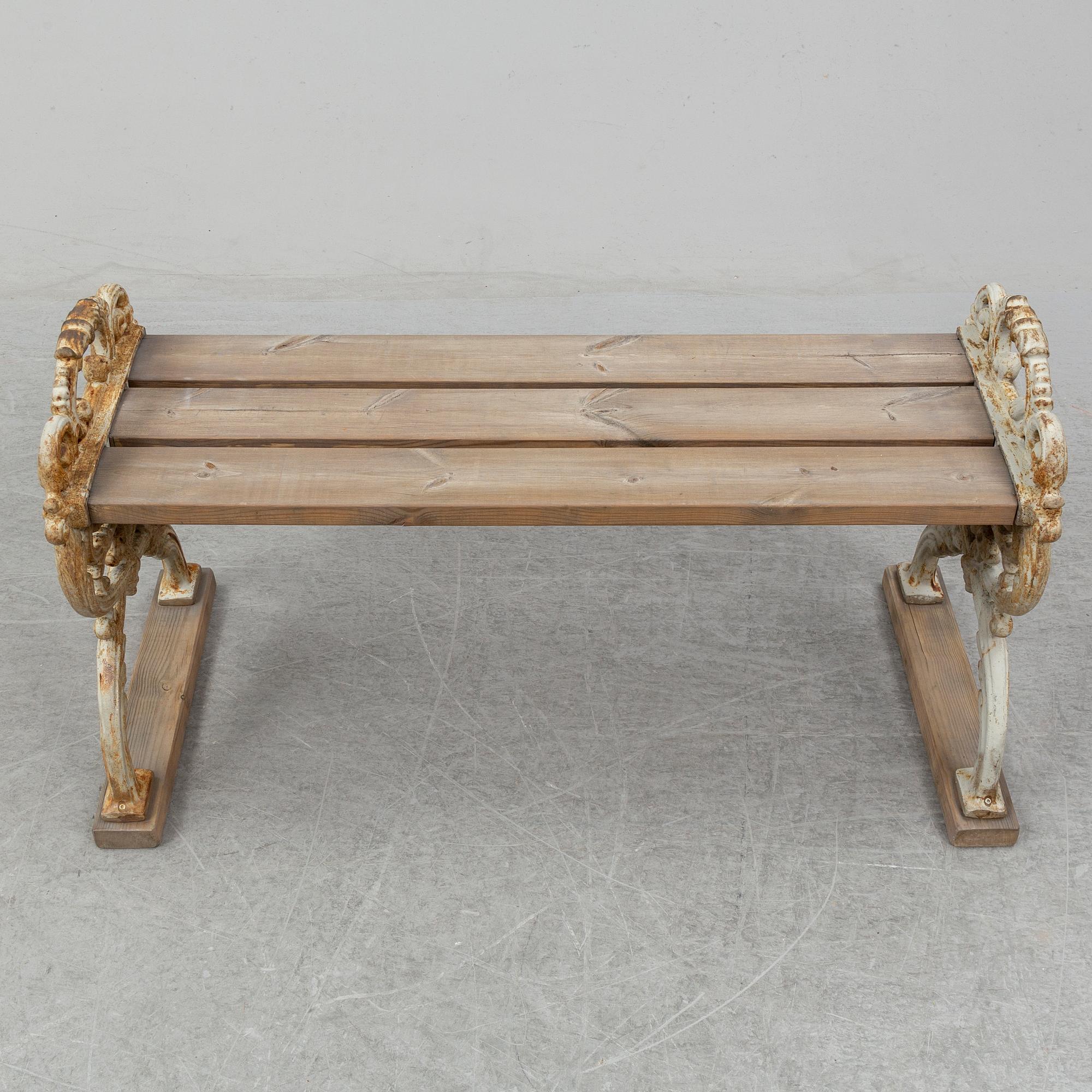A first half of 20th century garden sofa.