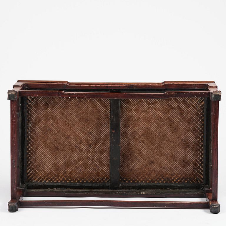 Dagbädd, hardwood. Qingdynastin, 1800-tal.