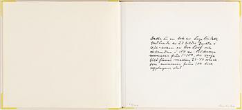 LAGE LINDELL, bok bestående av 22 bilder tryckta i silk-screen. Bok signerad Lage Lindell och numrerad 28/100 i blyerts.