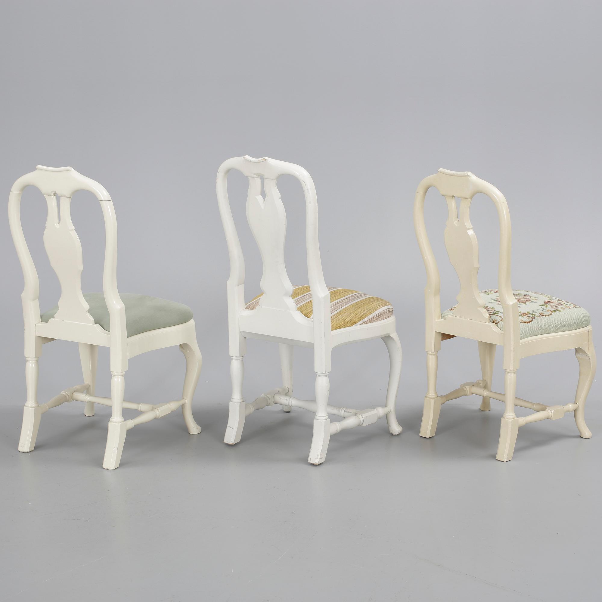 STOLAR, 8 st snarlika, rokokostil, 1900-tal.