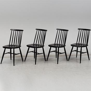 ILMARI TAPIOVAARA, four 'Fanett' chairs, Edsbyverken.