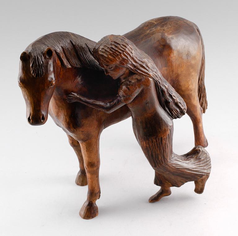SKULPTUR, skuret trä, 1900-talets första hälft.