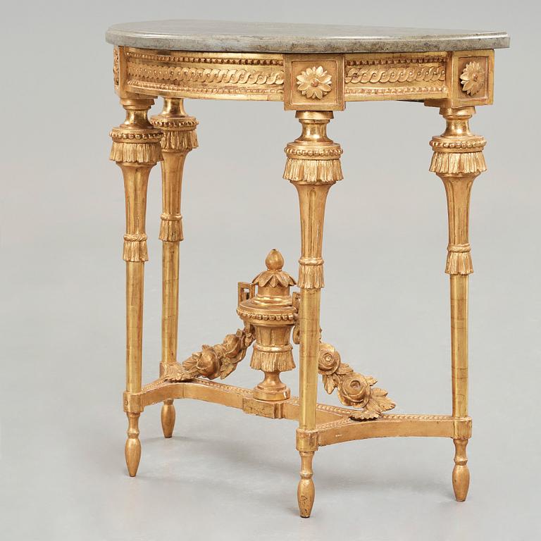 A Gustavian  late 18th century console table.