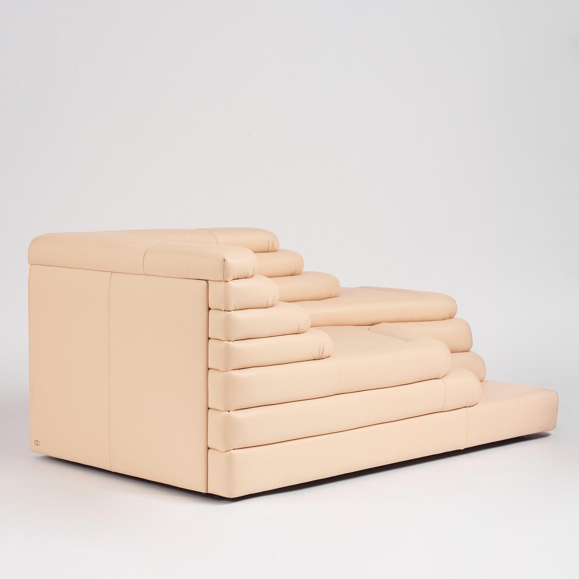 Ubald Klug, a two piece modular sofa, model "DS-1025, Terazza", De Sede, Switzerland, post 1973.