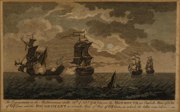 ENGRAVING, 3, England, 18th Century.