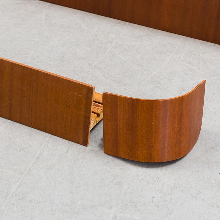 Two cornices veneered with teak, 1950s.