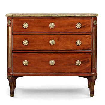 8. A late Gustavian commode by Anders Scherling (master in Stockholm 1771-1809).