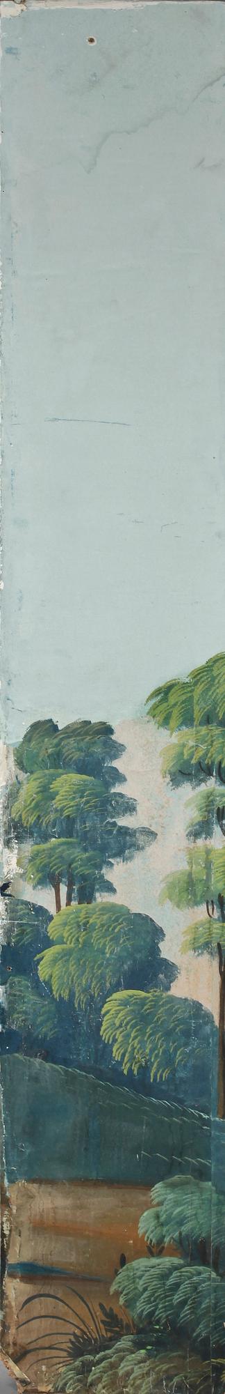 MÅLAD TAPET, 16 delar, 1800-tal.