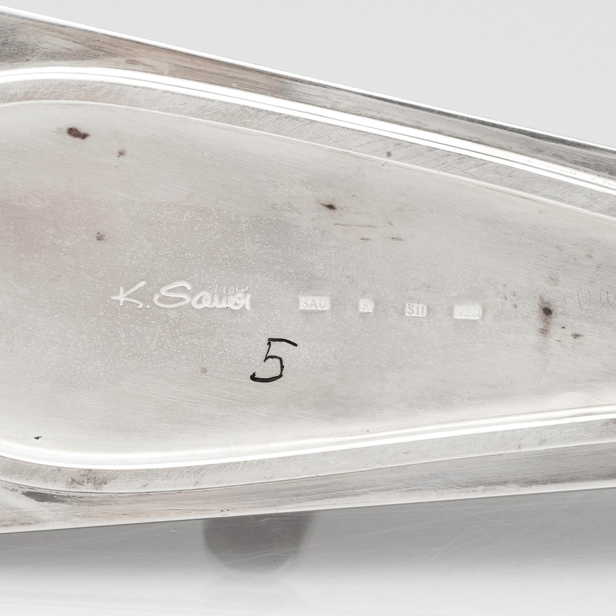Karlheinz Sauer, kanna, egen studio, Kalmar 2016, sterling silver.