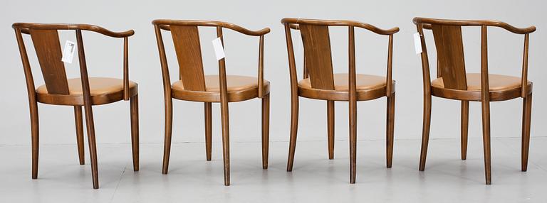 KARMSTOLAR, 4st, "Opera", Peter Celsing, Gemla. Formgivna omkring 1955-61.