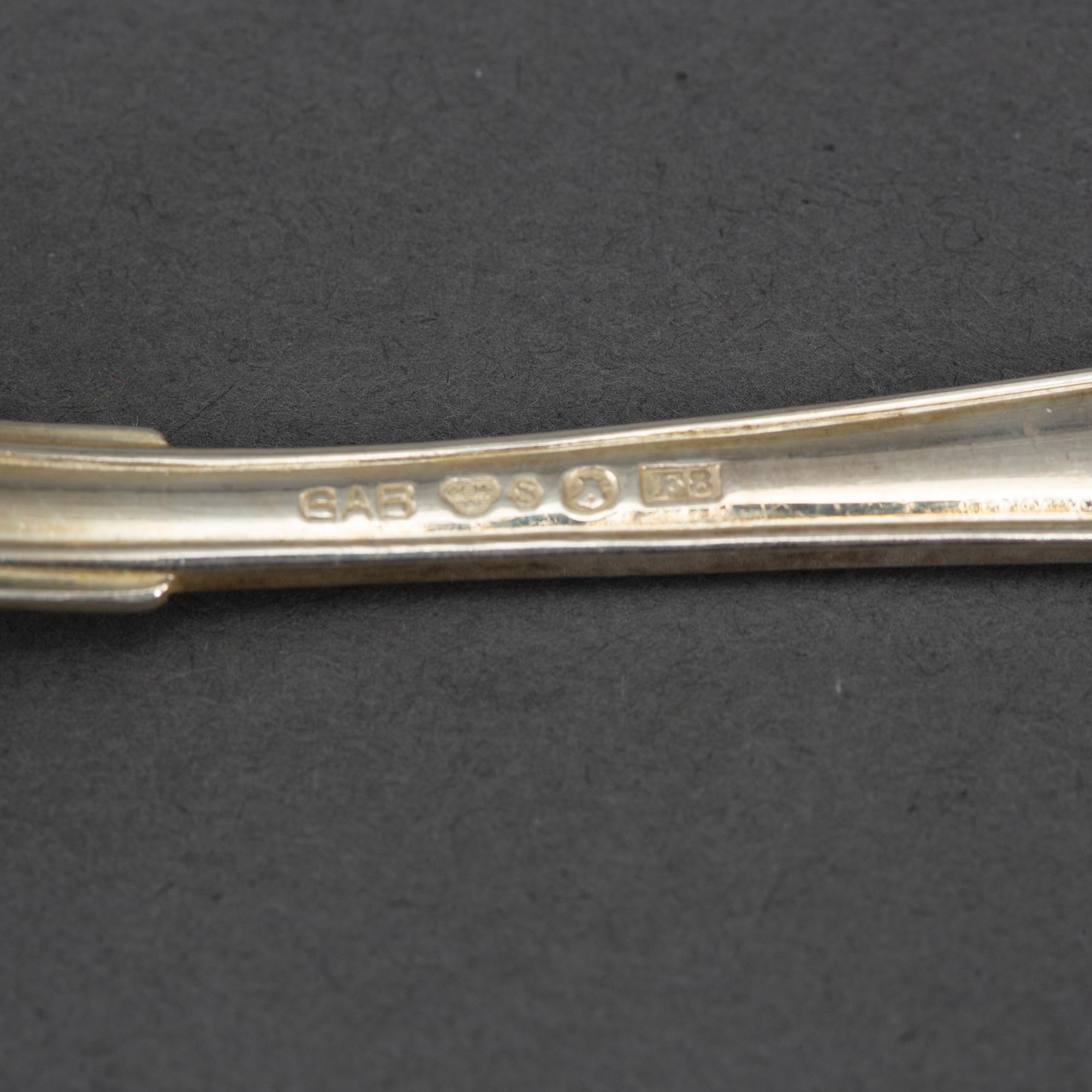 64 psc silver cutlery, MAB & GAB, some Stockholm 1931.
