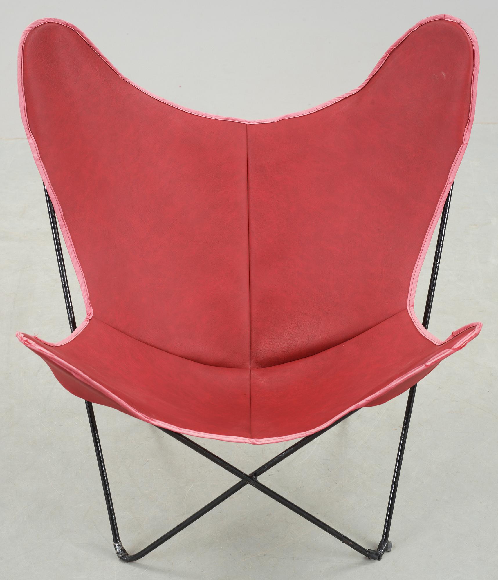 FLADDERMUSFÅTÖLJ, "Butterfly chair", 1900-talets senare hälft.