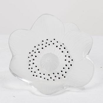 René Lalique, Six glass objects, Lalique, France, second half of the 20th century.