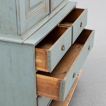A compostite cabinet 18th and 19th Century.