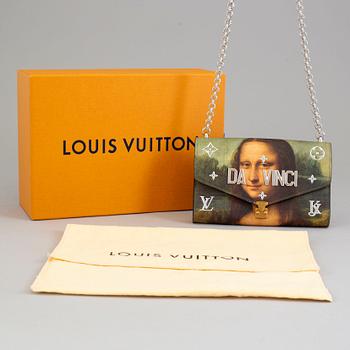 Chain wallet pouchette "Da Vinci Mona-Lisa " from Master collection by Jeff Koons 2017 for Louis Vuitton.