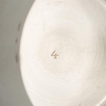 A silver cocktail shaker, Czechoslovakia 1945-1949.