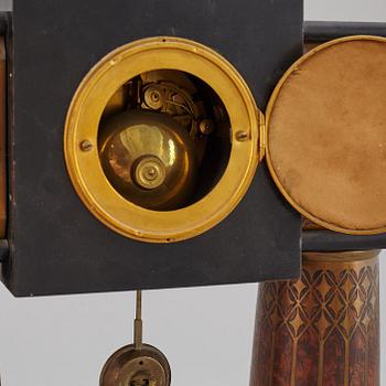 A German Art nouveau table clock, circa 1900.