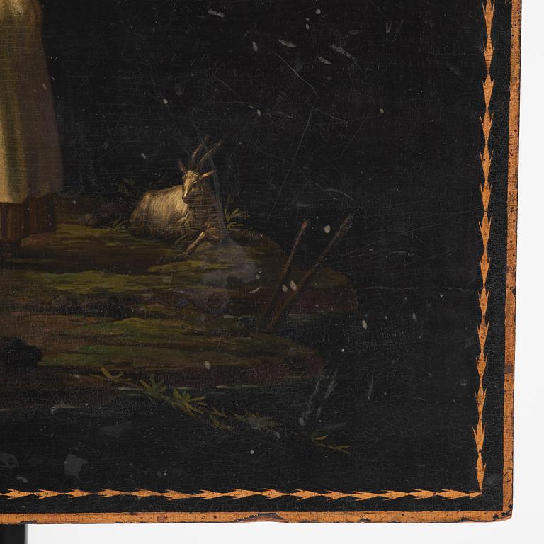 A Swedish early 19th century tilt-top table by J. Asplind.