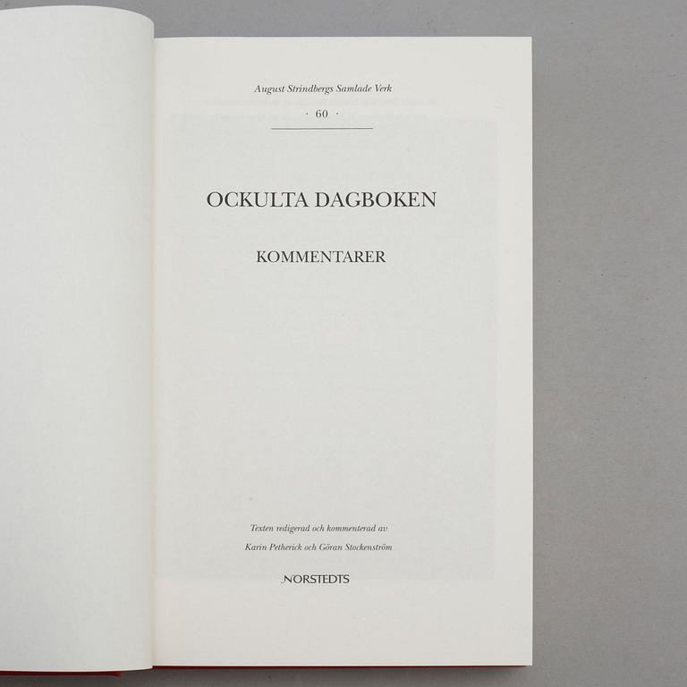 AUGUST STRINDBERG, Ockulta dagboken, 2 band samt kommentardel.