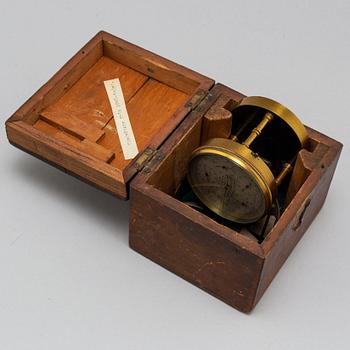 A brass air meter, James Brown, Glasgow, Scottland, late 19th Century.