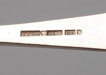 PARTI BESTICK, 11 st, silver, diverse finska stämplar. Vikt ca 214 g.