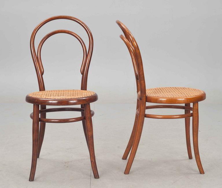 STOLAR, 4 st, Thonet, 1900-talets första hälft.