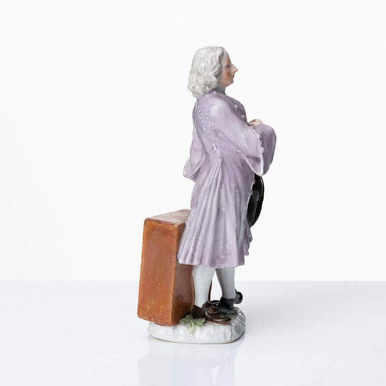 Figurin, porslin. Meissen, "Crie de Paris", 1745. Krimskramsförsäljaren.