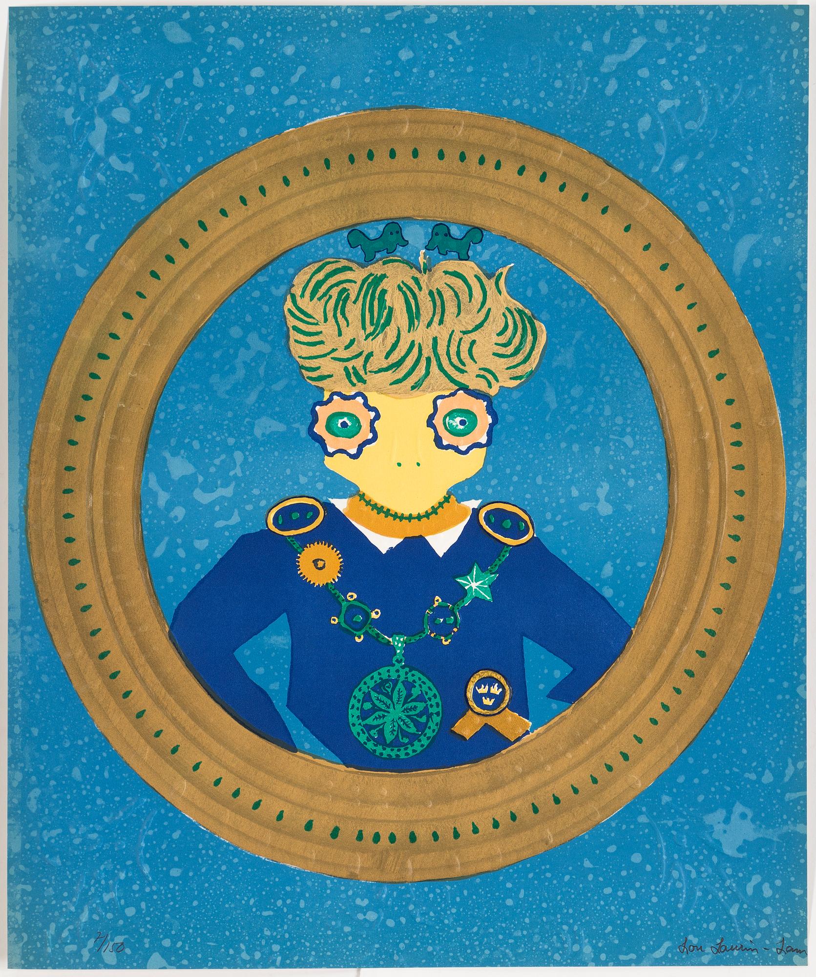 LOU LAURIN-LAM, mapp, 6 st litografier, signerade och numrerade 7/150.