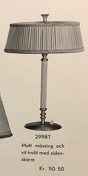 Erik Tidstrand, table lamp, model "29987", Nordiska Kompaniet, 1940s.