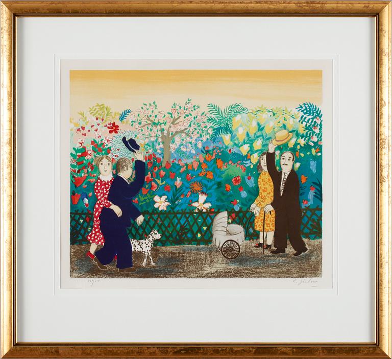 LENNART JIRLOW, färglitografi, 237/310, sign.