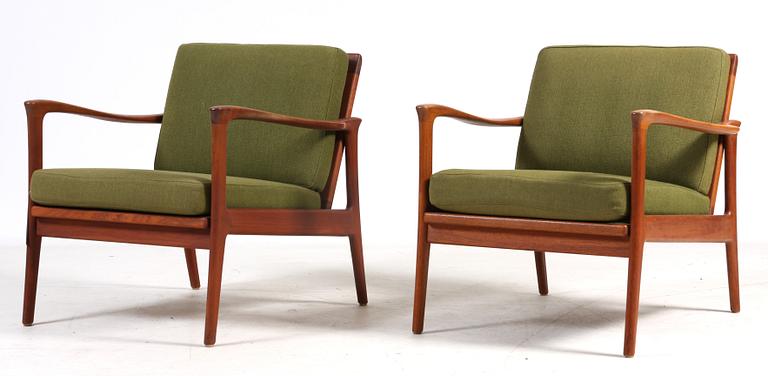 FÅTÖLJER, ett par, teak, 1950/1960-tal.