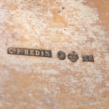 Claes Peter Hedin, tekanna, silver, empirestil, Jönköping 1894.