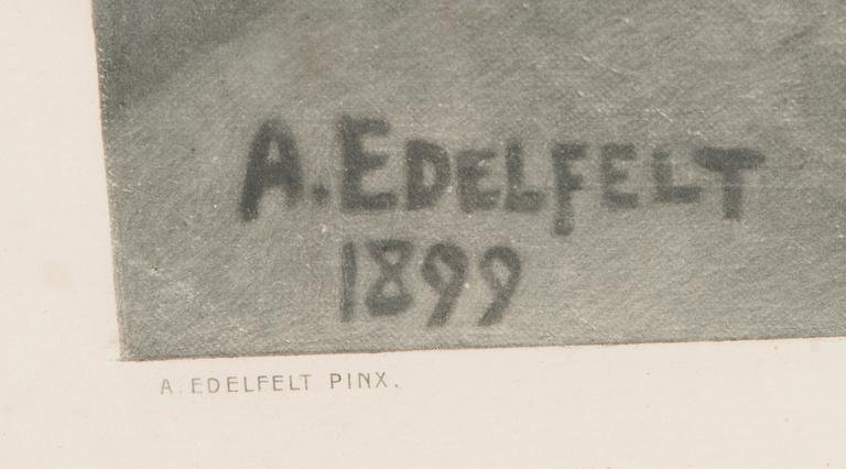 ALBERT EDELFELT, mukaan, heliogravyyri, Maaherra, Vänrikki Stoolin tarinat.