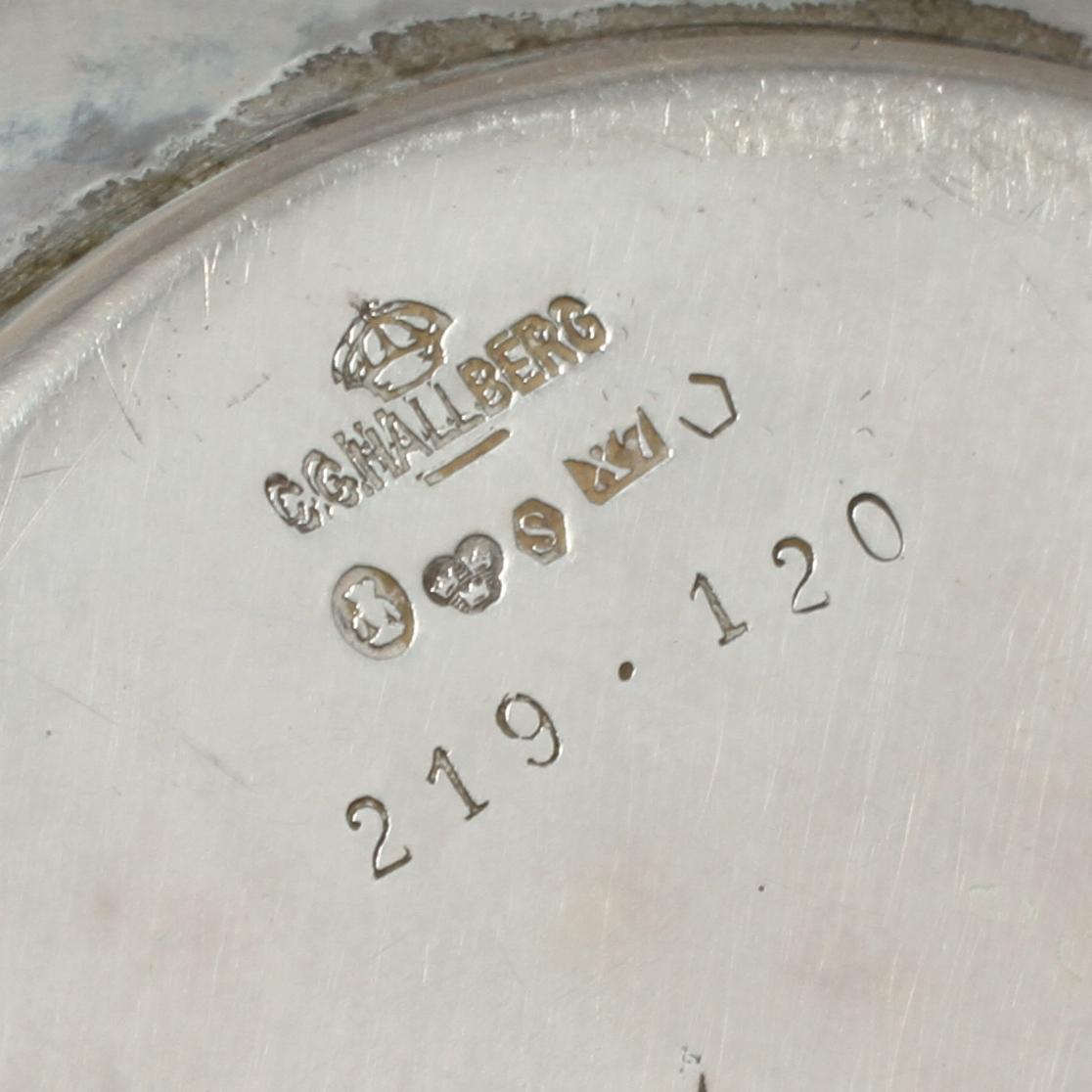 PARTI SILVER, 4 delar, 1900-tal, vikt 440 g.