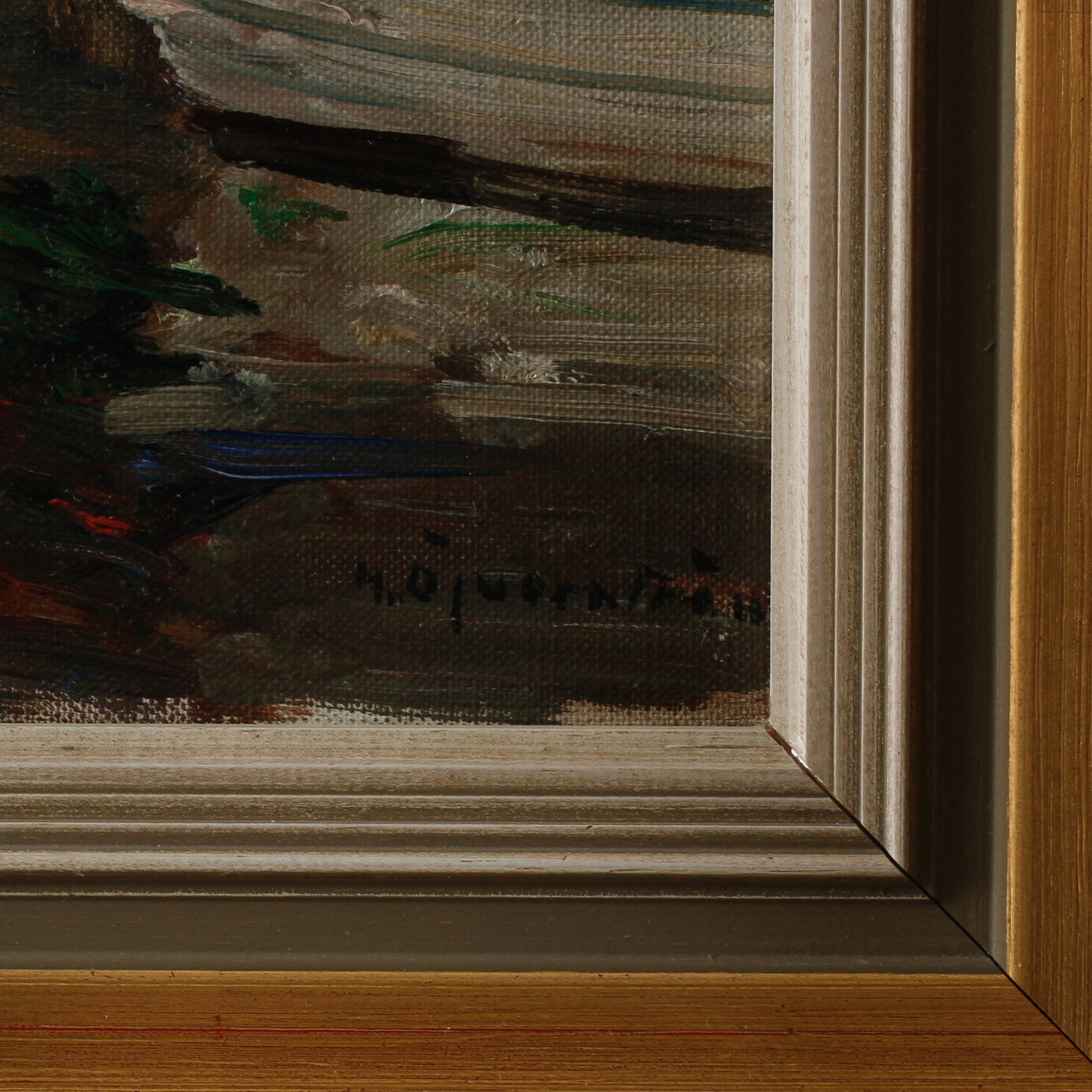 HUGO ÖFVERSTRÖM, olja på duk, signerad.