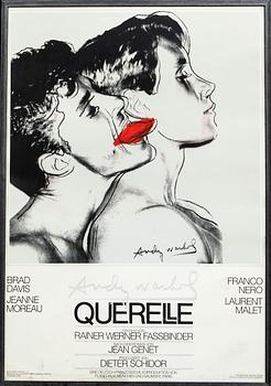 Movie poster, with motif by Andy Warhol, 'Querelle', 1983.