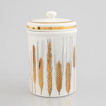 Piero Fornasetti, an earthenware covered jar, Milano, Italy.