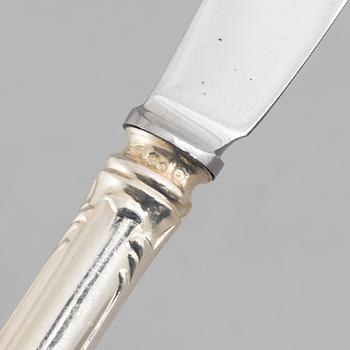 A 57-piece silver "Prins Albert" flat ware set, GAB & C.G.Hallberg, Stockholm/Eskilstuna, 1955-66.