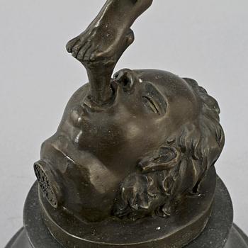 SKULPTUR, brons, Paris, bär påskrift G. da Bologna, 1900-talets senare hälft.