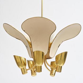 Carl-Axel Acking, a rare ceiling lamp model 982, Bröderna Malmströms Metallvarufabrik, Malmö, 1950s.