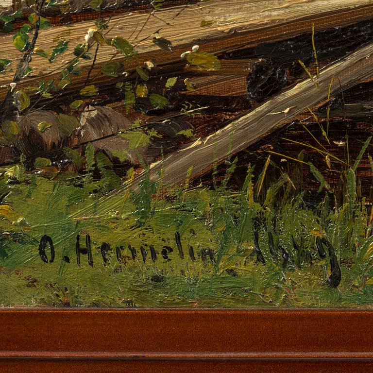 OLOF HERMELIN, olja på duk, signerad och daterad 1889.