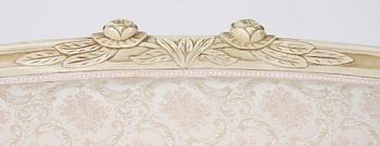 SALONGSGRUPP, 6 delar, gustaviansk stil, 1900-tal.