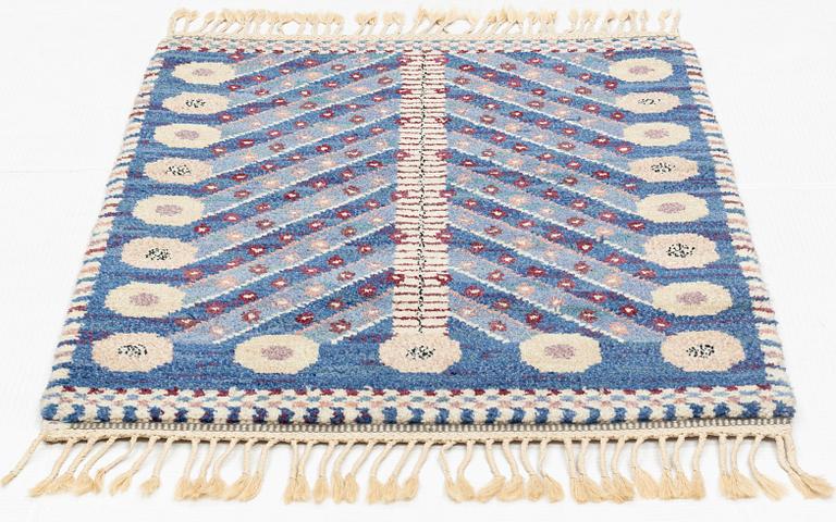 Marianne Richter, a carpet, "Blå trädet", knotted pile, ca 117,5 x 85 cm, signed AB MMF MR.