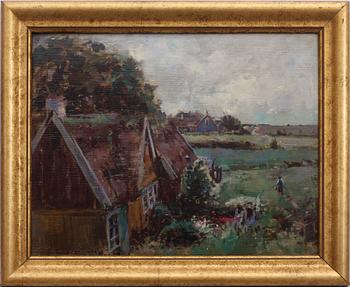 ESTHER KJERNER, olja på pannå, sign o dat 1929.