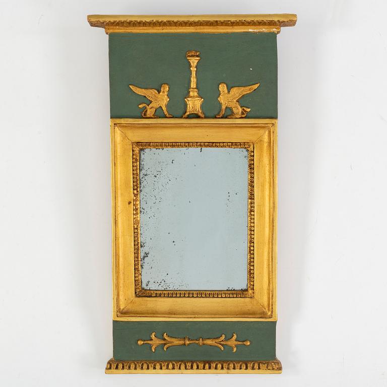 A Empire mirror, 19th Century.