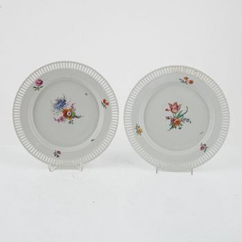 Ten plates, KPM Berlin, Germany, 19th Century.