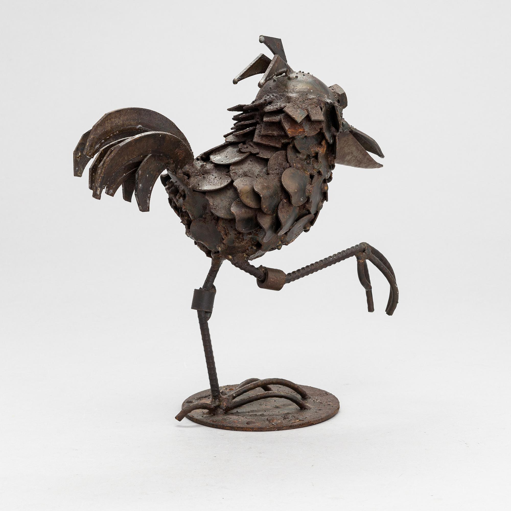 Veikko Haukkavaara, a metal sculpture, signed and dated -82.