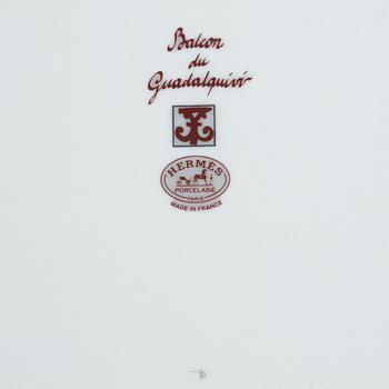 Hermès, dishes, set of 3, "Balcon du Guadalquivir".